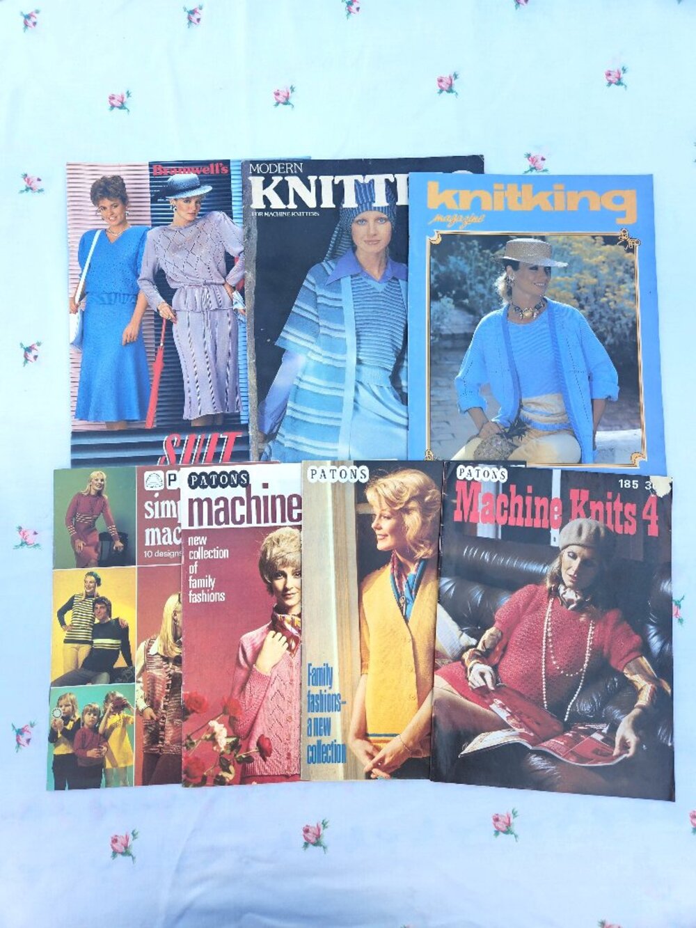 Bundle of 7 Vintage Machine Knitting Books